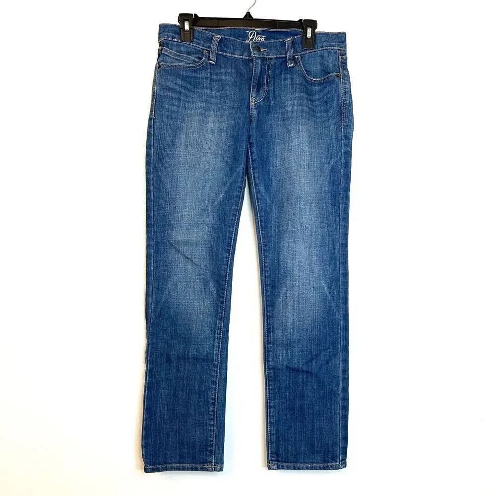 Old Navy The Diva Blue Denim Classic Stretch Skinny Leg Jeans Medium Wash Size 4